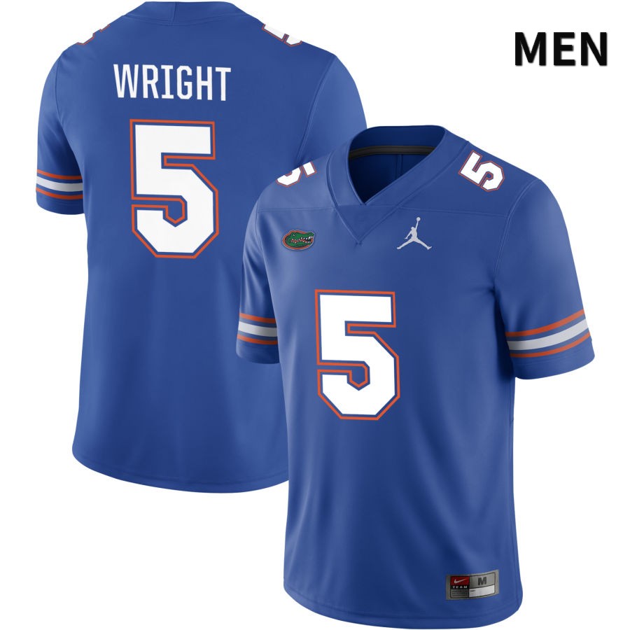 NCAA Florida Gators Nay'Quan Wright Men's #5 Jordan Brand Royal 2022 NIL Stitched Authentic College Football Jersey UPJ4064IS